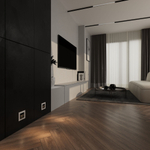 Встраиваемая LED подсветка МУН (черный матовый)