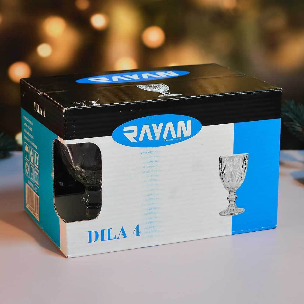 Набор рюмок 6шт 75мл, h10,5см, d5,3см "Dila 4", RYG8046