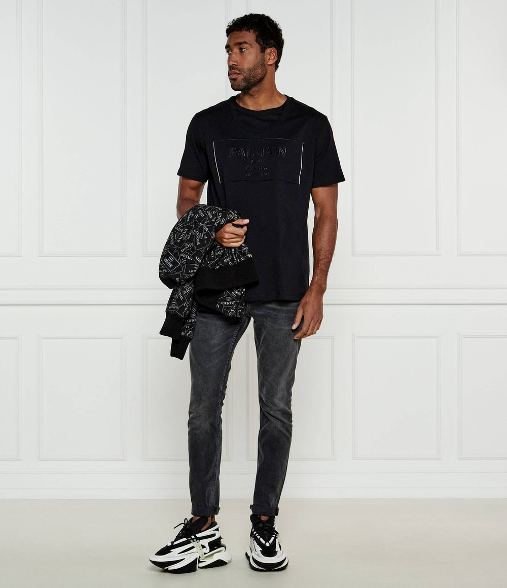 Футболка Balmain - черный(EH1EG028 BC88)