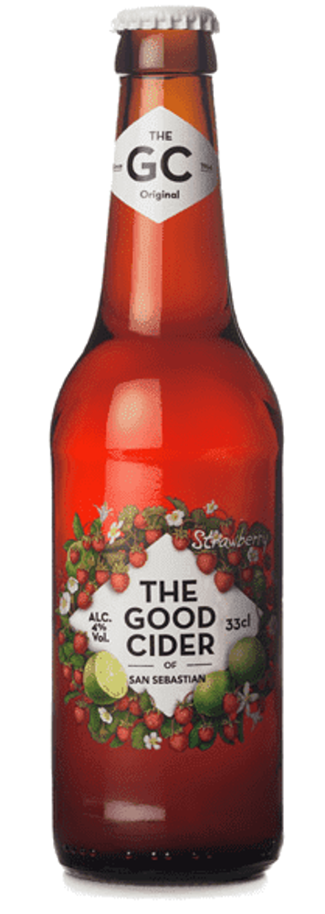 The Good Cider of San Sebastian Strawberry 0.33 л. - стекло(3 шт.)