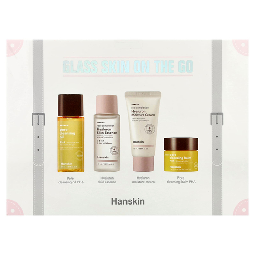 Hanskin, Organic Skin On The Go, набор из 4 предметов