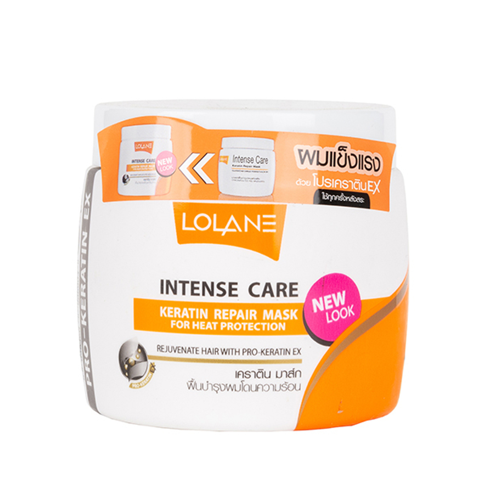Маска для волос  с кератином Lolane Keratin Repair Mask For Heat Protection, 200 мл.