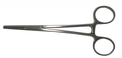 Зажим кровоостанавливающий, 1х2 зубый, зубчатый, прямой №1, 150 мм З-21п