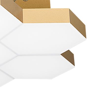 Потолочный светодиодный светильник 750071 золото матовое 3000K 35W Favo Lightstar