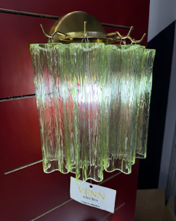 Элегантное настенное бра с фактурным стеклом