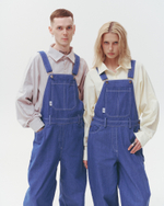 Denim Loose Fit Overall Blue