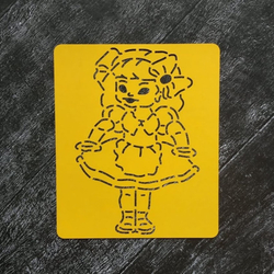 Трафарет №12 Кукла