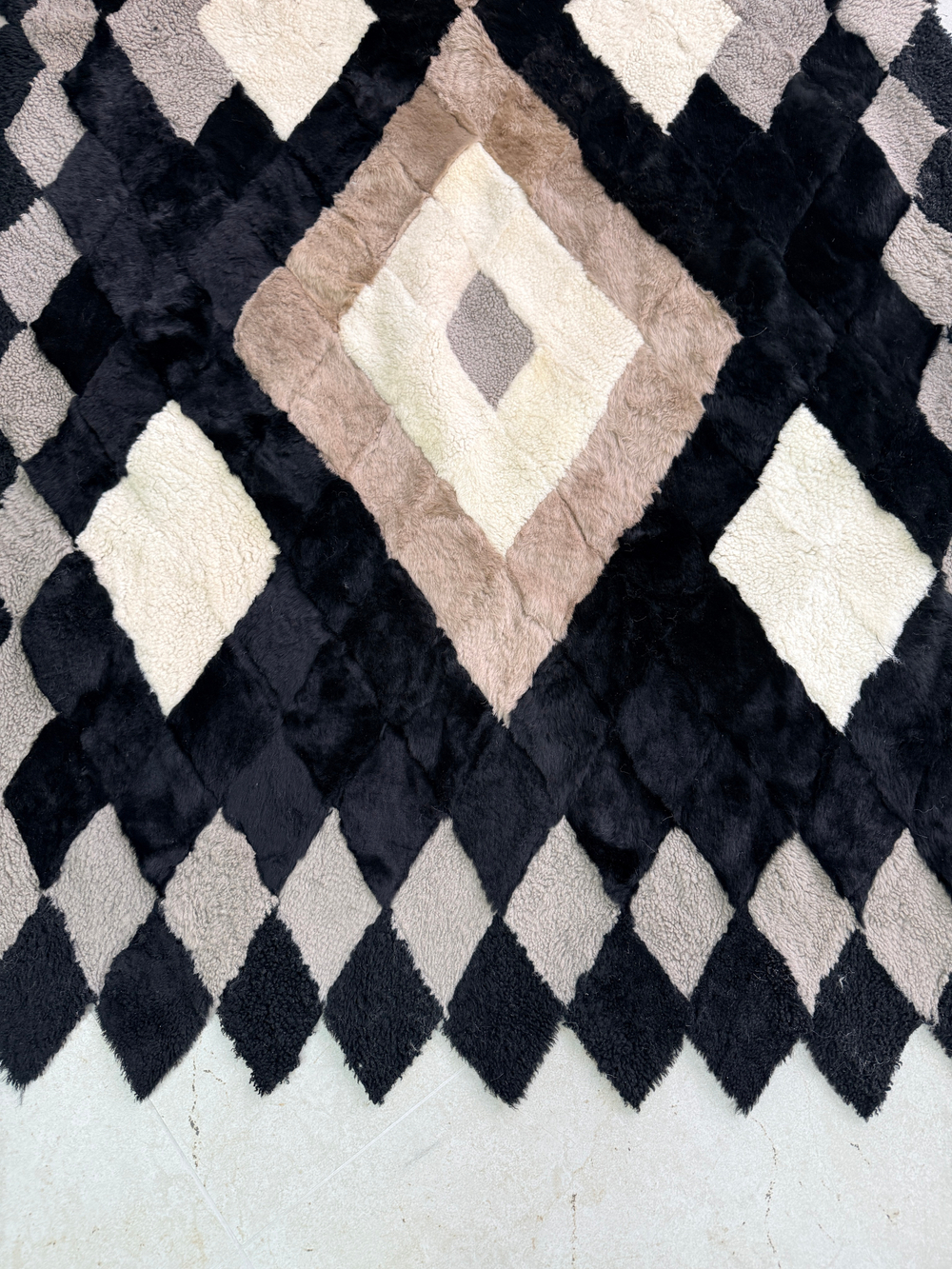 Покрывало меховое ковер из шкуры овчины