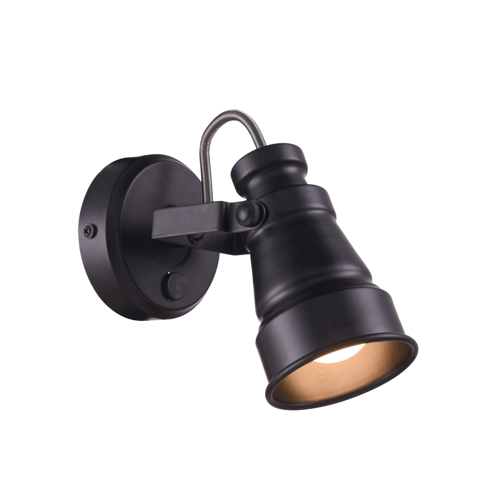 Citilux Бейкер CL541511 Спот поворотный с выключателем Чёрный