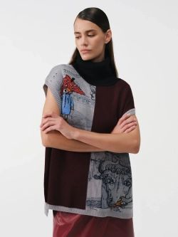 Жилет принтованный OLA OLA