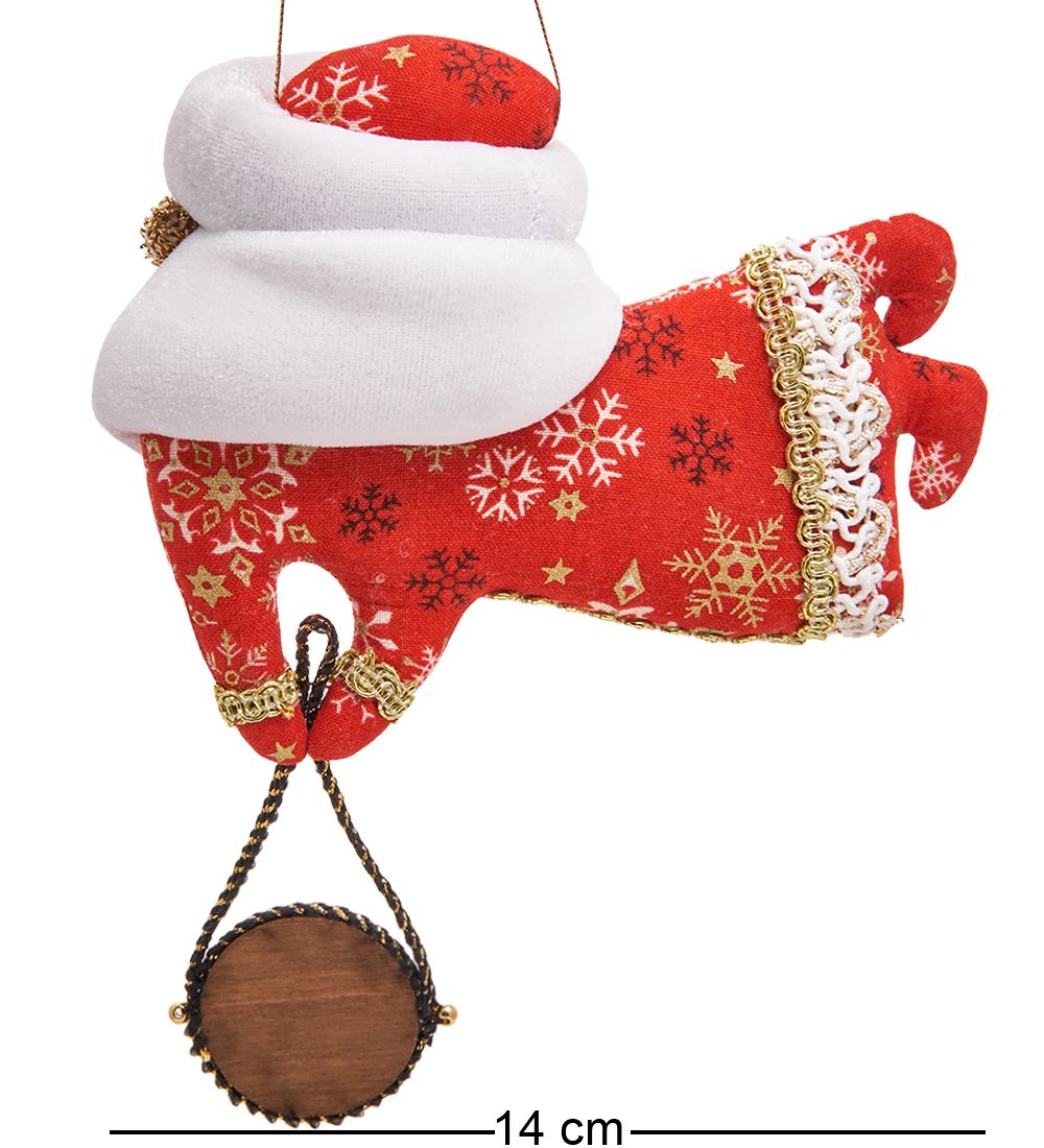 РусКукла RK-889 Кукла подвесная «Летящий Дед Мороз»