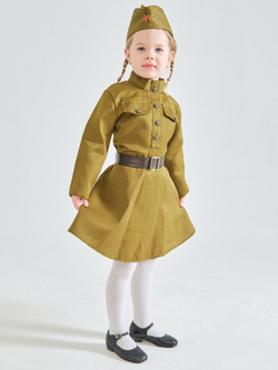 Военная форма платье пилотка ремень