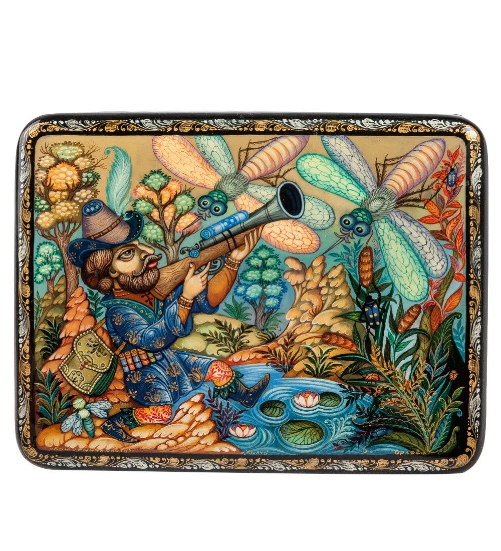 Народные промыслы ШК-45/12 Шкатулка «Комариная охота» Орлова