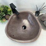 Раковина из речного камня RS-64145 (49*48*15) 0123