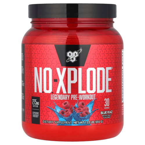 BSN, NO-XPLODE®, Legendary Pre-Workout, предтренировочный комплекс, со вкусом голубой малины, 555 г (1,22 фунта)