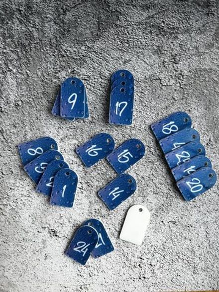 Номерки для ключей акрил 3х5 см