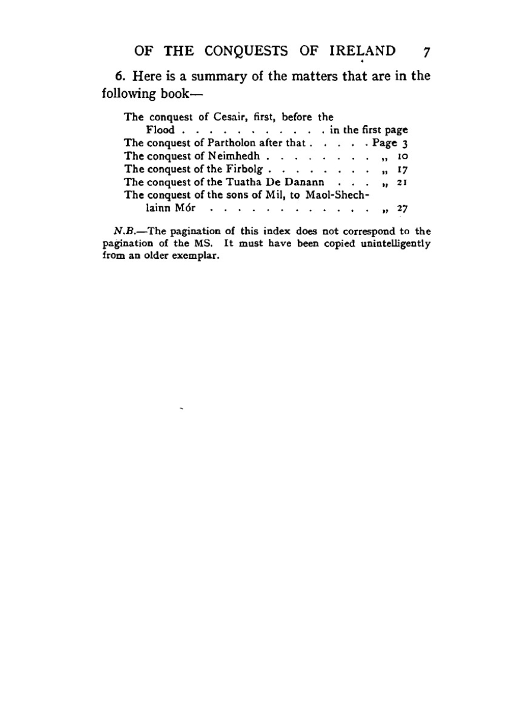 Leabhar gabhála. the Book of conquests of Ireland. Part 1 | Micheál Ó Cléirigh