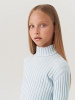 Джемпер водолазка для девочки AT274 голубой