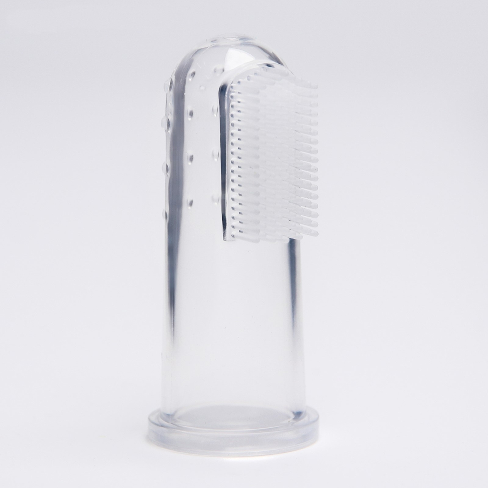 553331 Зубная щётка детская, силиконовая, на палец, от 3 мес.