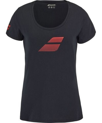 Женская теннисная футболка Babolat Exercise Flag Tee Woman - черный