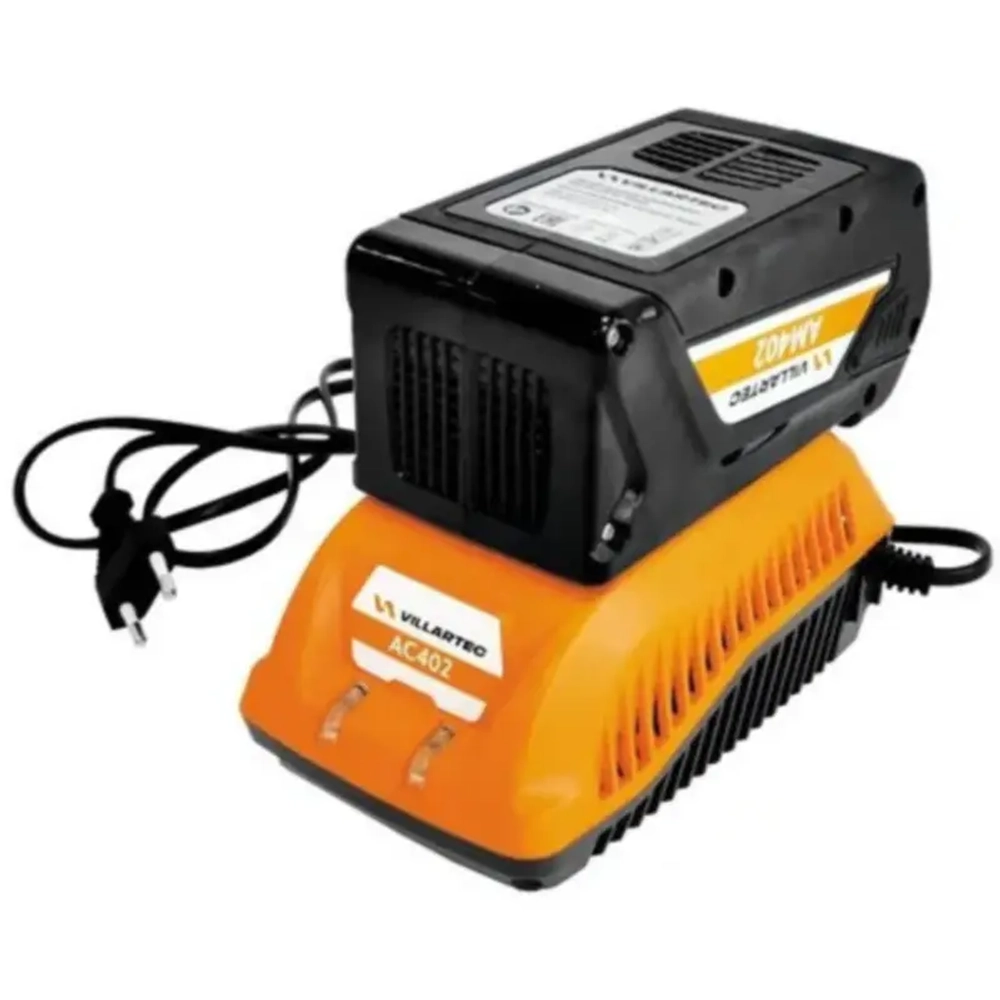 VILLARTEC BA40 SET8 40В аккумуляторная воздуходувка (1 x 8 Ач, ЗУ) 50 м/с