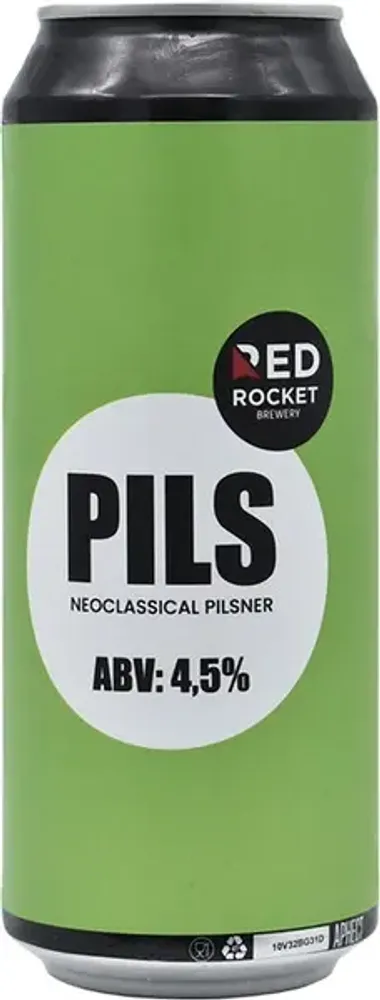 Пиво Рэд Рокет Пилс / Red Rocket Pils 0.45 - банка