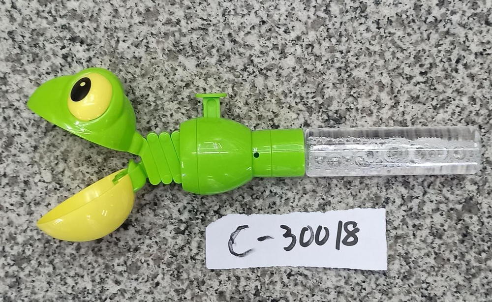 Мыльные пузыри с животным хваталкой Лягушка, 24 см, 2 цвета микс, с-30018