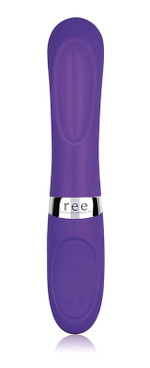 Фиолетовый силиконовый вибромассажёр Daphne - 12,7 см. (Цвет: фиолетовый)