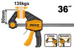 Быстрозажимная струбцина 80х900 мм INGCO HQBC36803 INDUSTRIAL