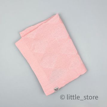 Плед вязаный "Basic" Персик