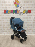 Коляска прогулочная Baballo Future 2024 синий (белая рама)