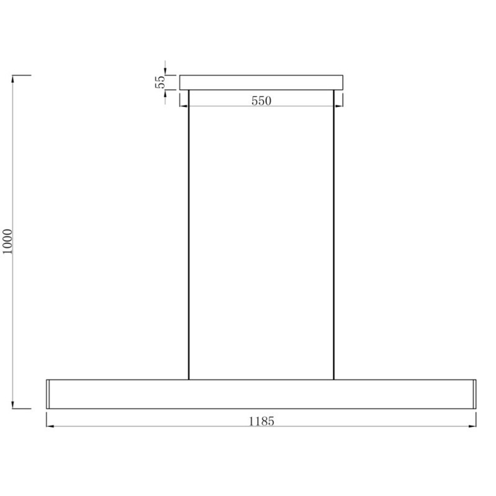 Линейный светильник подвесной Arte Lamp A2505SP-2WH
