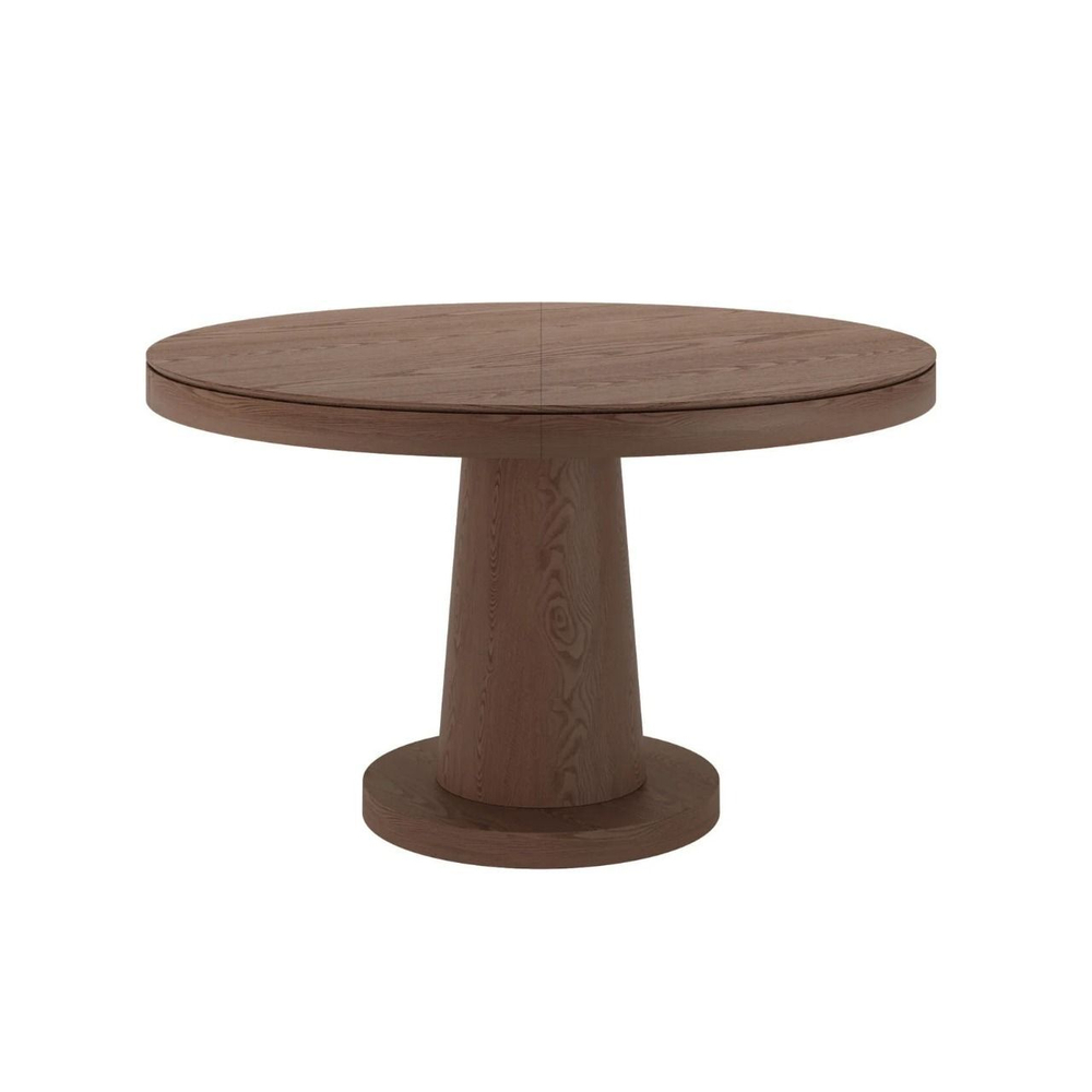 Стол круглый обеденный Bilbo (110+40) шпон