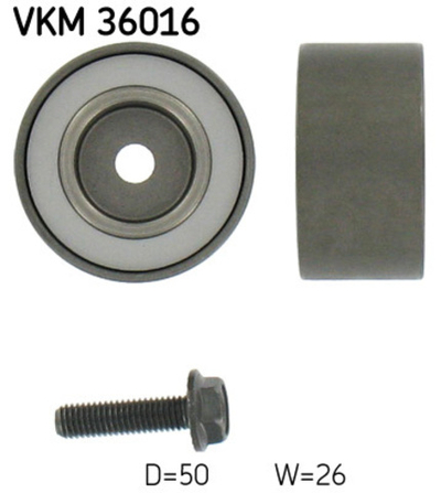 SKF - VKM36016-SKF - Deflection/Guide Pulley, V-ribbed belt - Povrat artikla narucenog iz Njemacke nije moguc.
