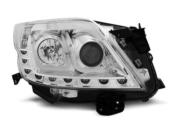 Передние фары tube light chrome для Toyota Land Cruiser Prado 150