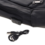 Рюкзак молодежный 43*31,5*12см, 1 отдел, 2 кармана, отсек д/ноутб,черный