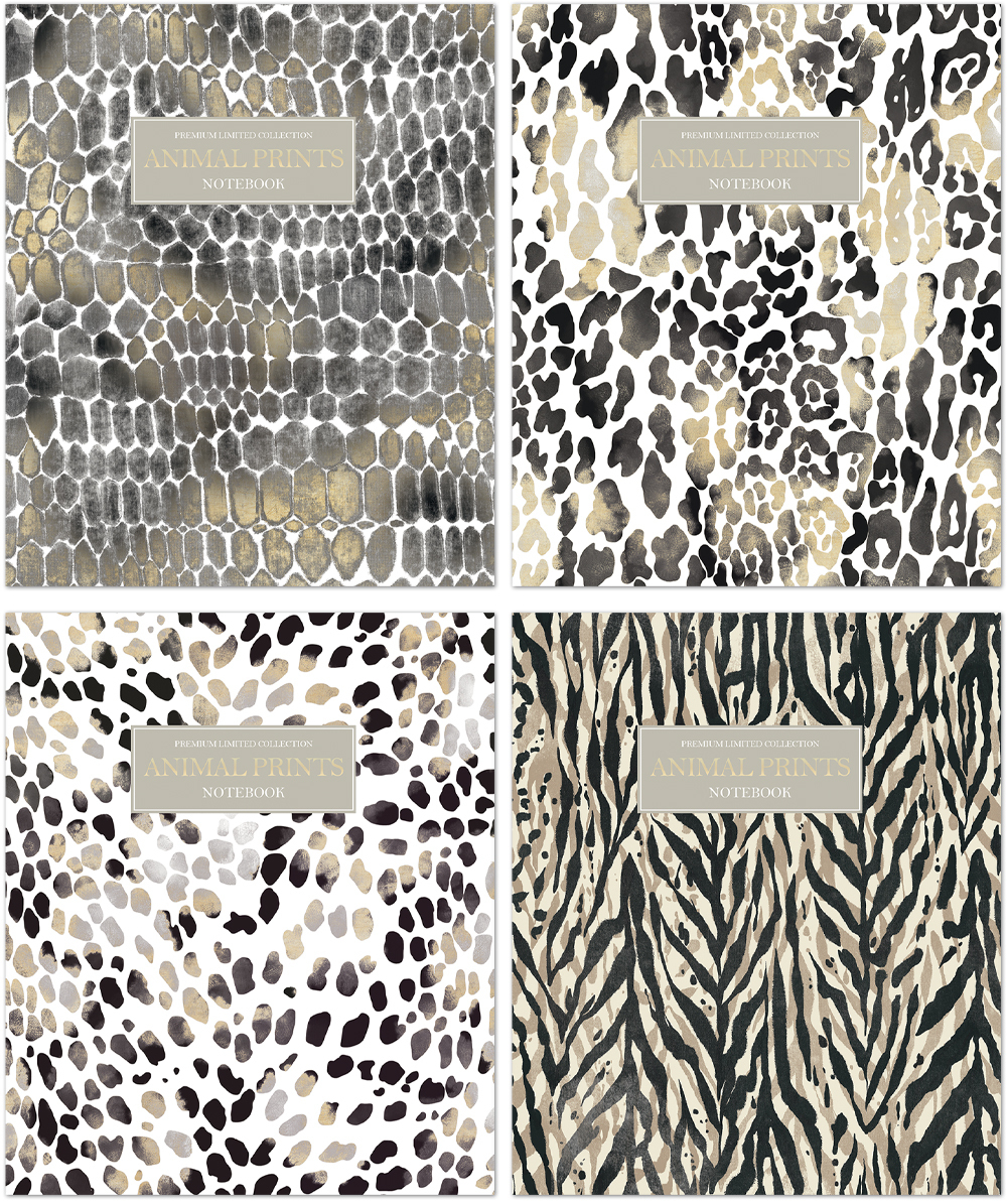 Тетрадь общая 48 листов на скрепке "Animal Print"