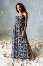 Платье прямого силуэта Nina (Размер: S) (Цвет: темно-синий)