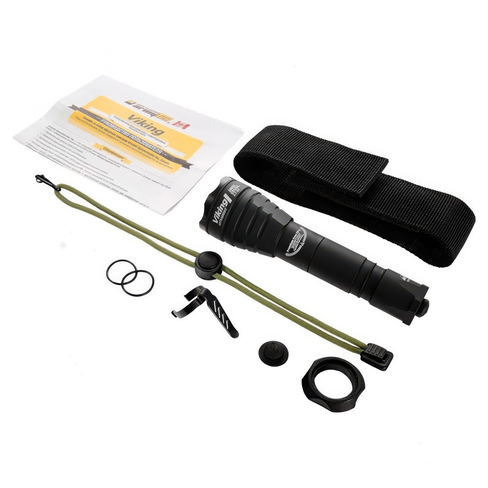 Тактический фонарь Armytek Viking V3 XP-L (тёплый свет) — гарантия стабильной работы даже после падений с высоты до 30 метров.