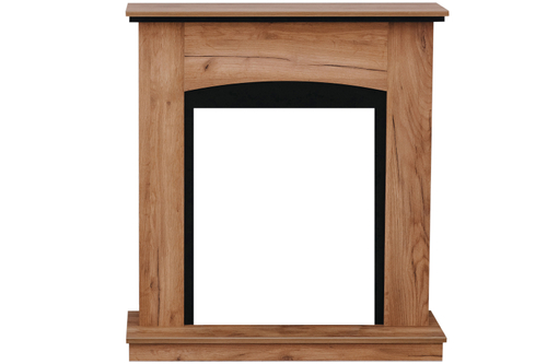 Каминокомплект Barcelona (разборный) - Дуб табачный с очагом Majestic FX Brass