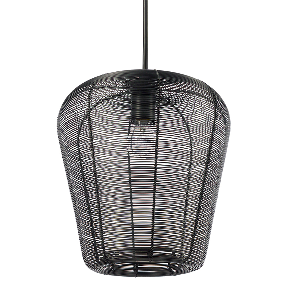 Светильник подвесной vinger, D28х30 см, черный