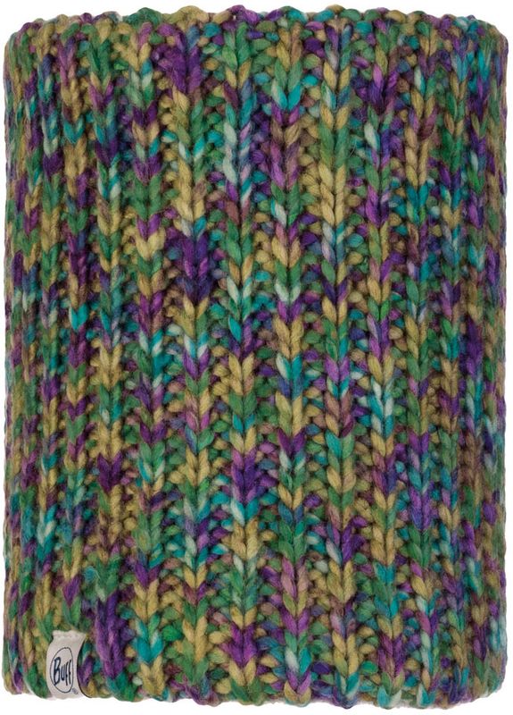 Вязаный шарф-труба с флисом детский Buff Neckwarmer Knitted Polar Lera Turquoise Фото 1