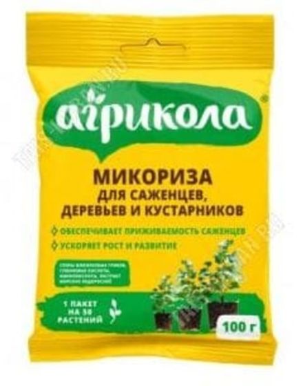 Агрохимикат АГРИКОЛА Микориза для саженцев,деревьев и кустарников 100 гр (1/50)