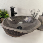 Раковина из речного камня RS-65145 46*39*15 0856