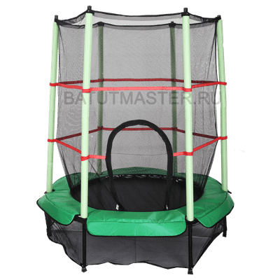 Каркасный батут, диаметр 4,6 фт, зеленый