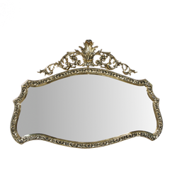 Bello De Bronze Зеркало "Конша" в раме, золото