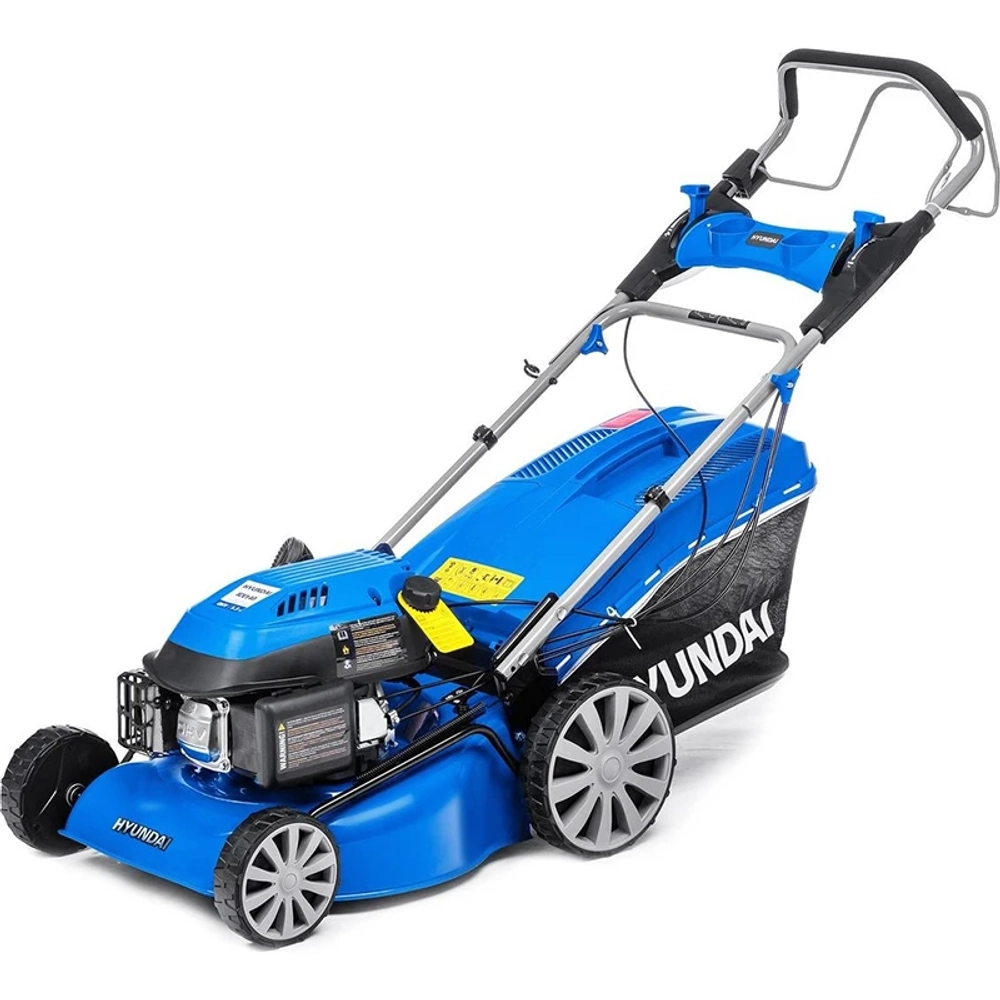 Газонокосилка бензиновая Hyundai L 4610S самоходная: 3.5 л.с., нож 46 см, L 4610S