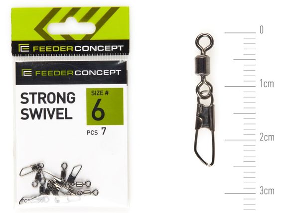 Вертлюги c застежками Feeder Concept STRONG SWIVEL 006 7шт.