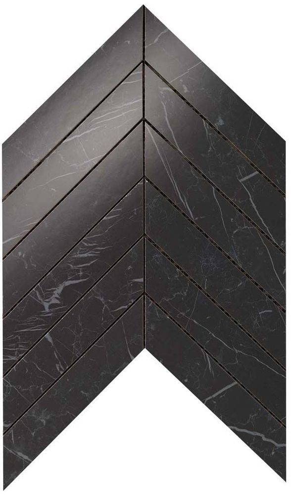 Мозаика Настенная Marvel Stone Chevron Nero Marquina Wall