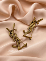 Брошь СЛ. бронзовая состаренная 5,5 см